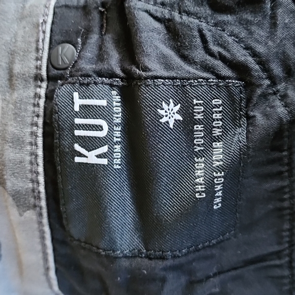 EUC Kut from the Kloth: Connie High-rise Ankle Skinny, Black/Gray Camo, Size 2 - Picture 8 of 9